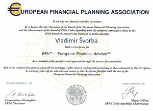 EFA certifikát